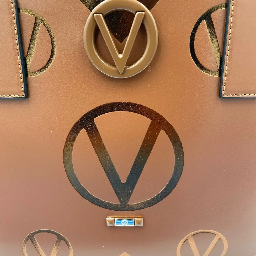 NEW! VALENTINO BY MARIO VALENTINO MAGNUS SOHO MONOGRAM LEATHER TOTE - Picture 2 of 16
